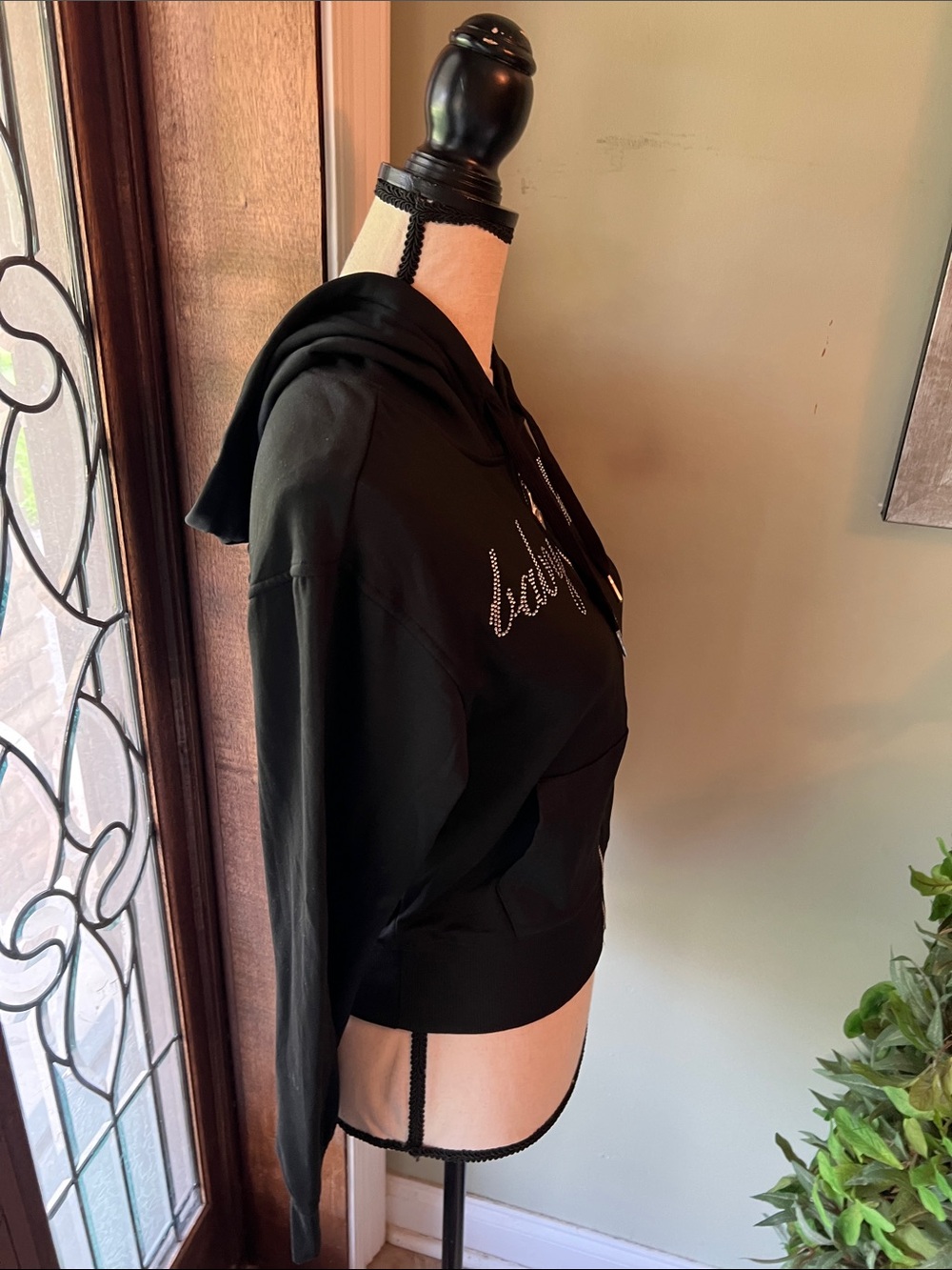 Baby Phat Black Hoodie with Gold Logo Tag - Picture 7 of 10